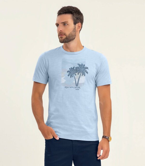 Polera Azul Nube Palmera Diametro - Imagen 4