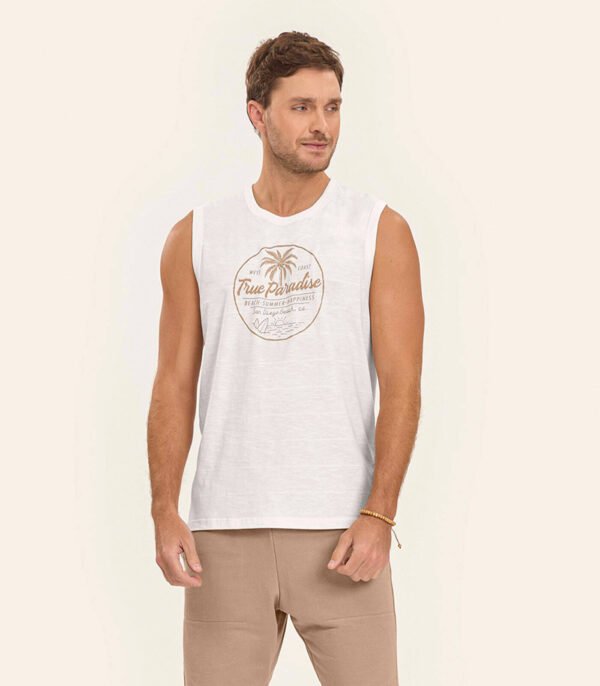 Polera sin Mangas Off White Diametro - Imagen 4